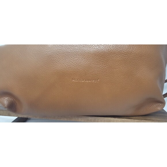 Montana West Slouchy Hobo Bag Hawaiian Brown PU Leather Removable Pouch Soft NEW - Picture 2 of 13